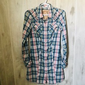 GUESS Vintage women flannel shirt